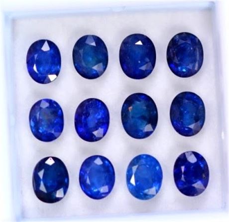 $5,840 APPRAISAL - 5.84CT AUTHENTICATED NATURAL BLUE SAPPHIRE GEMSTONES