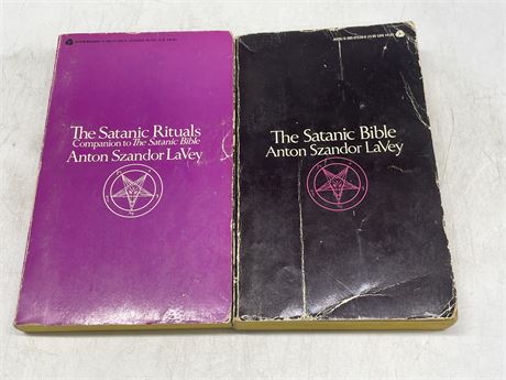 VINTAGE SATANIC BIBLE & SATANIC RITUALS BOOKS 1969 & 1972