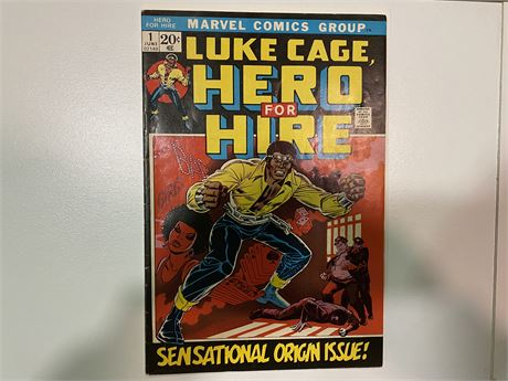 LUKE CAGE HERO FOR HIRE ORIGIN ISSUE 1972 COMIC