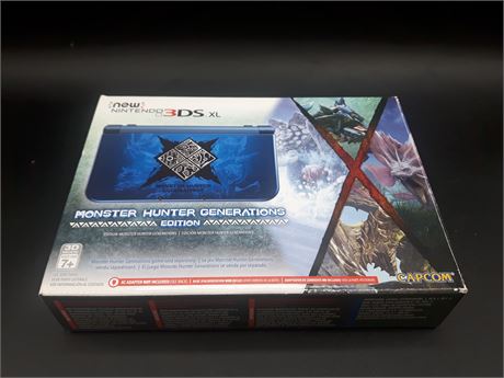 ULTRA RARE - MONSTER HUNTER GENERATIONS EDITION NEW 3DS XL CONSOLE