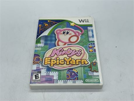 KIRBYS EPIC YARN - WII - COMPLETE WITH MANUAL