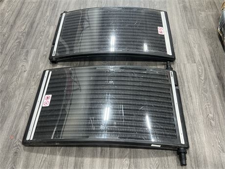 2 CURVED SOLAR HEATING PANELS (26”x43”)