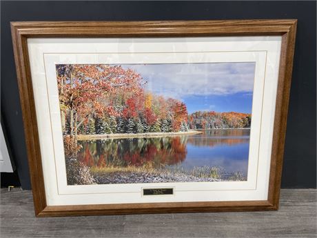 “A TASTE OF WINTER” - SIGNED PHOTO PIC BY MIKE CRAWLEY PROFESSIONALLY FRAMED &