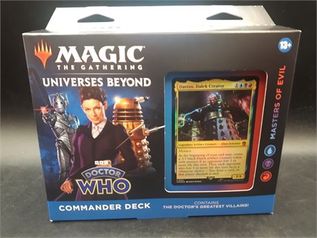SEALED - MAGIC THE GATHERING DR. WHO - GREATEST VILLAINS - COMMANDER DECK