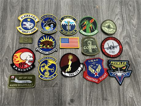LOT OF AIRFORCE BADGES