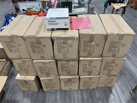 15 BOXES OF HIGHMARK SLIDE GRIP REPORT COVERS