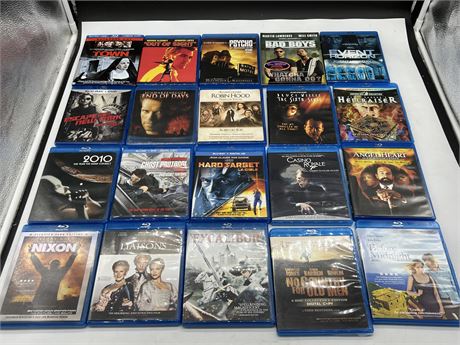 20 MISC BLU RAYS - END OF DAYS IN SEALED