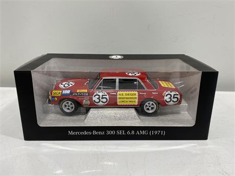RARE 1971 MERCEDES BENZ 6.8 AMG 1:18 DIE CAST BY PAULS MODEL ART GERMANY