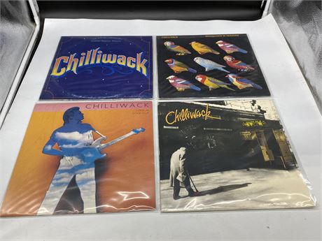 4 CHILLIWACK RECORDS - NEAR MINT (NM)