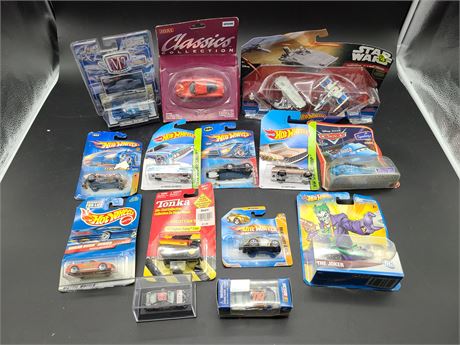 LOT OF UNOPENED CAR COLLECTABLES
