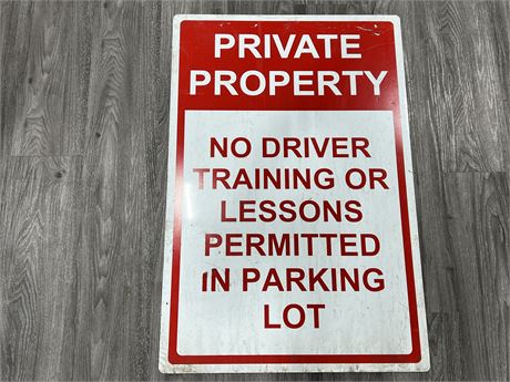 PRIVATE PROPERTY SIGN (2ftx3ft)