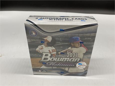 SEALED 2021 BOWMAN PLATINUM MLB CARD BOX