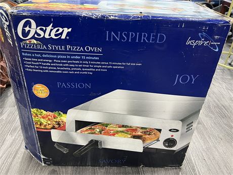 OSTER PIZZERIA STYLE PIZZA OVEN - COMPLETE IN BOX