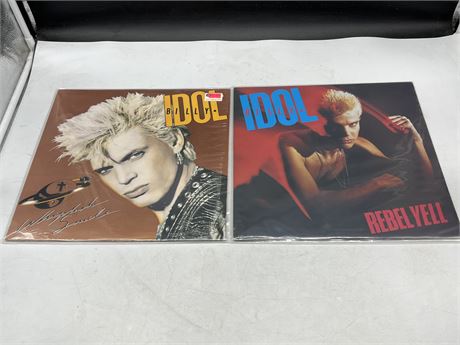 2 BILLY IDOL RECORDS - EXCELLENT (E)