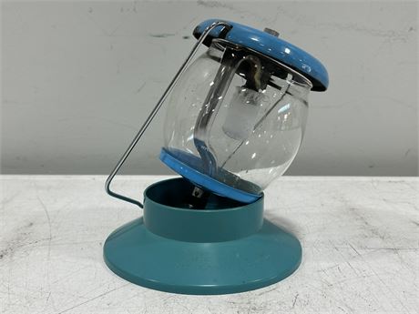 LIGHT BLUE COLEMAN PROPAN LAMP MADE IN GERMANY