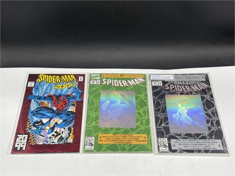 3 SPIDERMAN COMICS