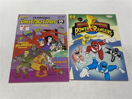 FILMATIONS GHOSTBUSTERS #1 AND MIGHTY MORPHIN POWER RANGERS #1