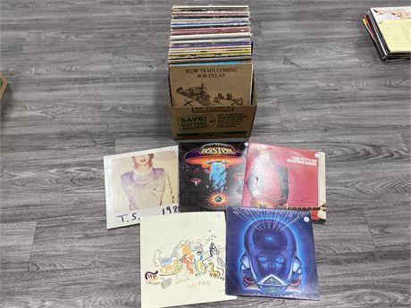 BOX OF RECORDS - MOST SLIGHTLY SCRATCHED