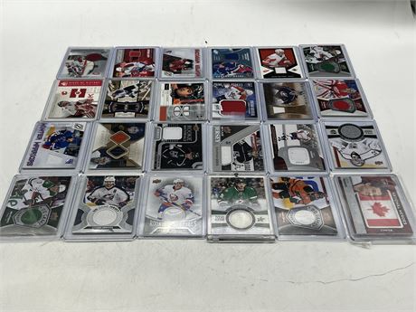 24 NHL JERSEY CARDS