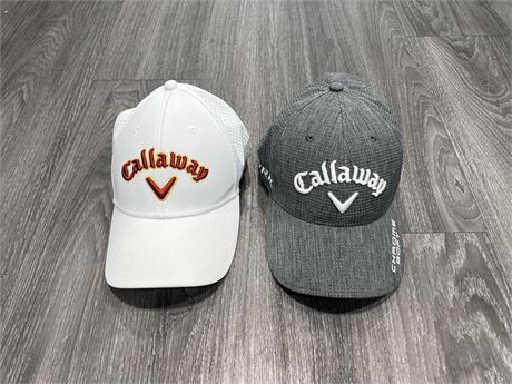 2 CALLAWAY GOLF HATS - AS NEW