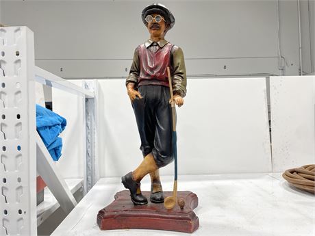 GOLF PLAYER STATUE ON STAND (27”)