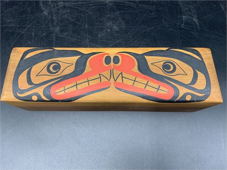 SIGNED HAND PAINTED FIRST NATIONS BOX