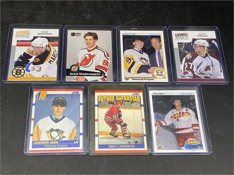 7 ROOKIE NHL CARDS