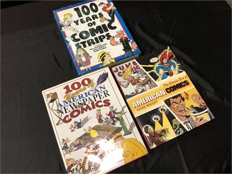 3 LARGE BOOKS OF COMICS
