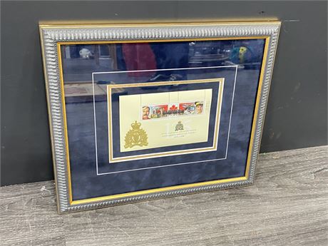 FRAMED RCMP COLLECTABLE (15”x12.5”)