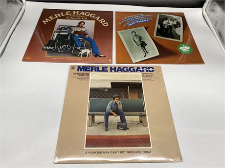 3 SEALED COUNTRY RECORDS