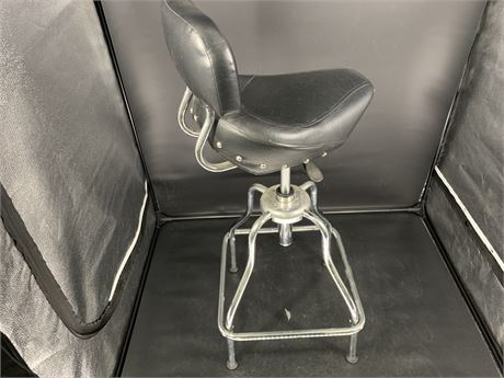 MOTORCYCLE LEATHER SEAT BAR STOOL (adjustable height)