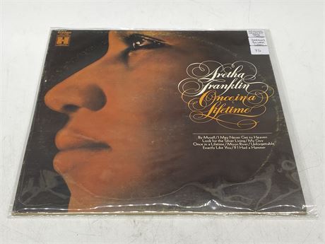 1969 ORIGINAL CANADIAN PRESS ARETHA FRANKLIN - ONCE IN A LIFETIME - VG