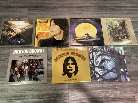 7 JACKSON BROWNE RECORDS
