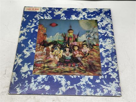 ROLLING STONES- THEIR SATANIC MAJESTIES REQUEST W/ HOLO COVER - FAIR (SCRATCHED)