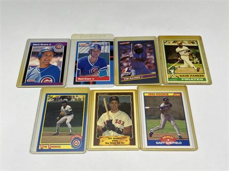 (7) 1980’s / EARLY 90’s MLB CARDS