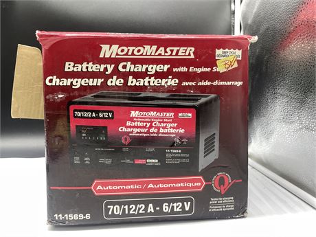 MOTOMASTER BATTERY CHARGER WITH ENGINE START