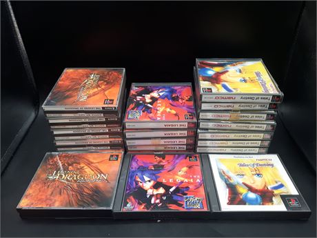 COLLECTION OF JAPANESE RPG GAMES - PLAYSTATION ONE