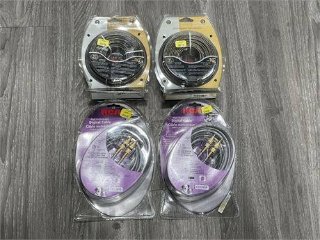 4 NEW STEREO WIRE SETS