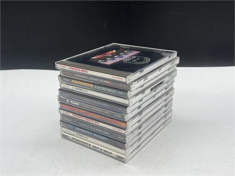 12 AEROSMITH CDS - EXCELLENT COND.