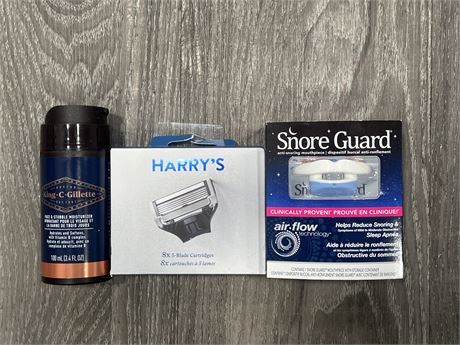 3 SEALED NEW TOILETRIES PRODUCT