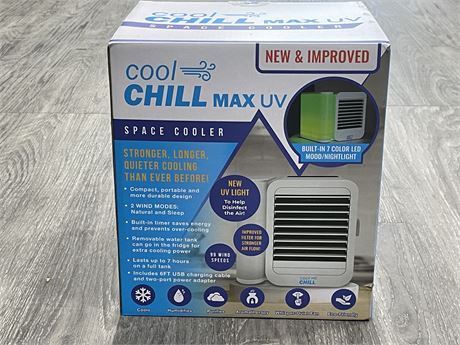 NEW IN BOX COOL CHILL MAX UV SPACE COOLER