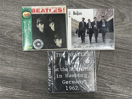 3 SEALED BEATLES CD’S