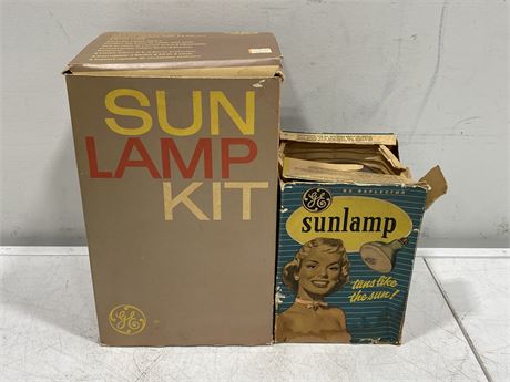 VINTAGE SUNLAMP KIT + SUN LAMP BULB (W/BOXES)