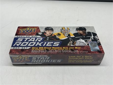 SEALED 2021/22 UD STAR ROOKIES NHL BOX SET