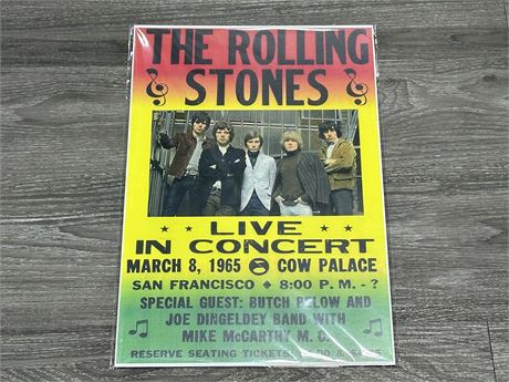 THE ROLLING STONES POSTER (12”X18”)