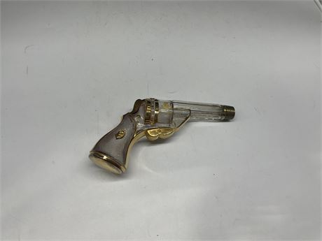 GLASS GUN DECANTER (made in Vienna Austria)