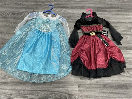2 NEW 3-6YRS PRINCESS & SPOOKY  COSTUMES