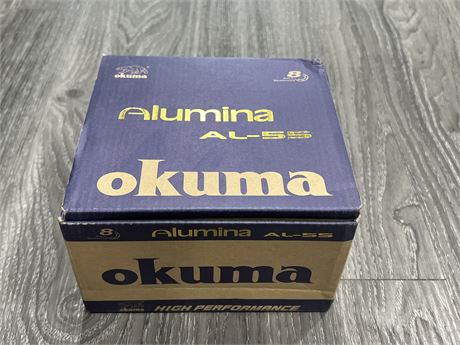 NEW OKUMA ALUMINA AL-55 SPINNING REEL