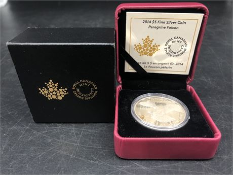ROYAL CANADIAN MINT 2014 $5 FINE SILVER COIN