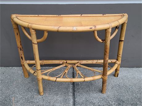 BAMBOO 2 LEVEL HALF MOON STAND 42"X15"DM - 25"HEIGHT